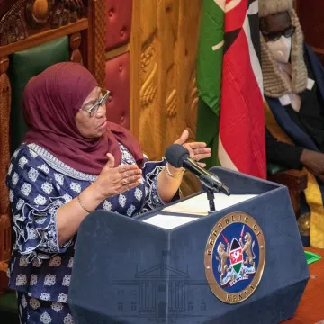Samia in Kenya Parliament