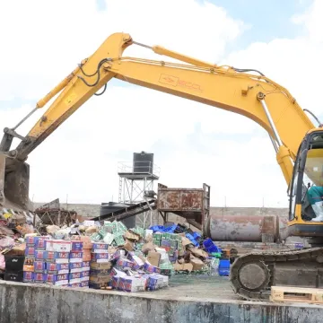 Crushing of Illlict Alcohol