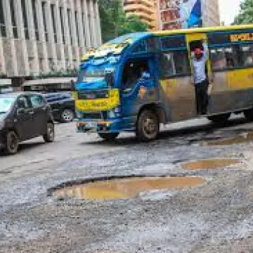 Potholes in Nairobi