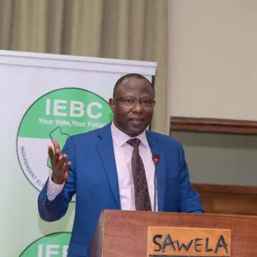 IEBC Chairman Erastus Ethekon