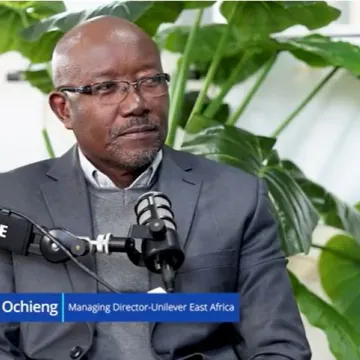 Unilever East Africa Managing Director Luck Ochieng.