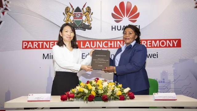 Deputy CEO Fiona Pan and PS Dr. Margaret Mwakima LOI signing