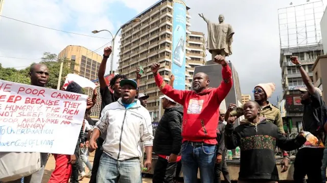 Kenya activists march over unpopular finance bill in Nairobi