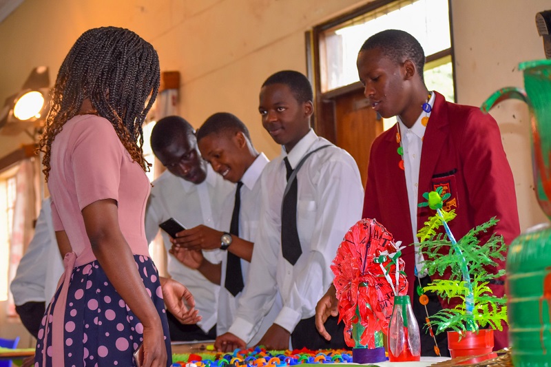  Students reaping a fortune from the Kibera plastic menace