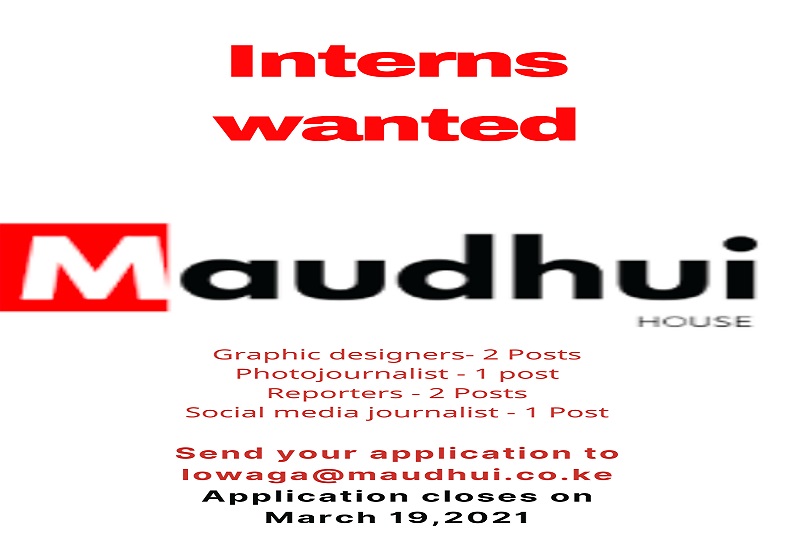  Maudhui House is recruiting editorial interns
